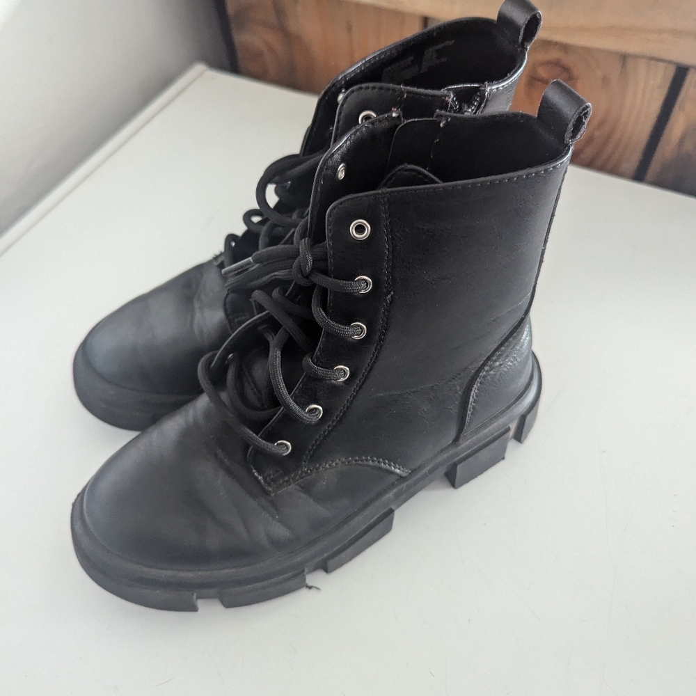 Girls Wonder Nation Mid calf Black boots